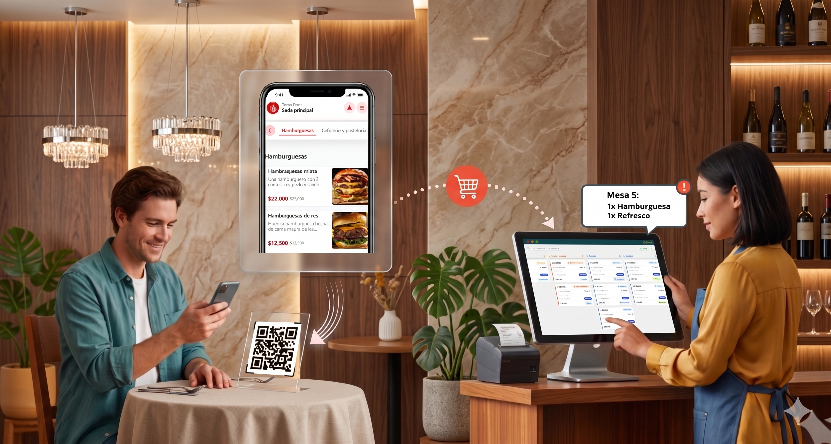 Carta y pedidos por QR